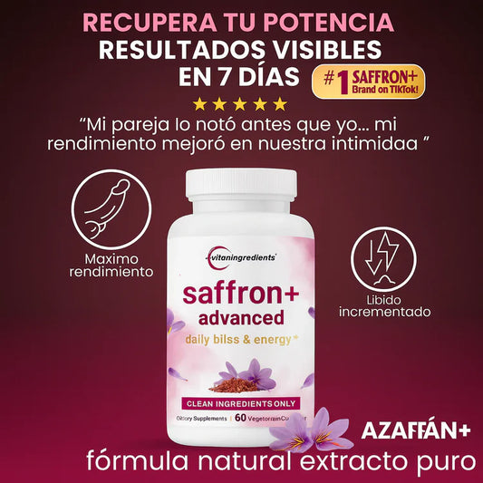 Nuevo Saffron+ Advance: Recupera tu  Paz Mental, Alegría y Energía ¡Libre de Ansiedad y Estrés!