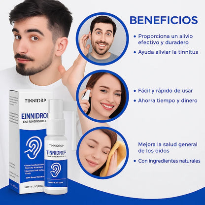TINNIDROP® Tratamiento natural para el dolor de oídos en minutos