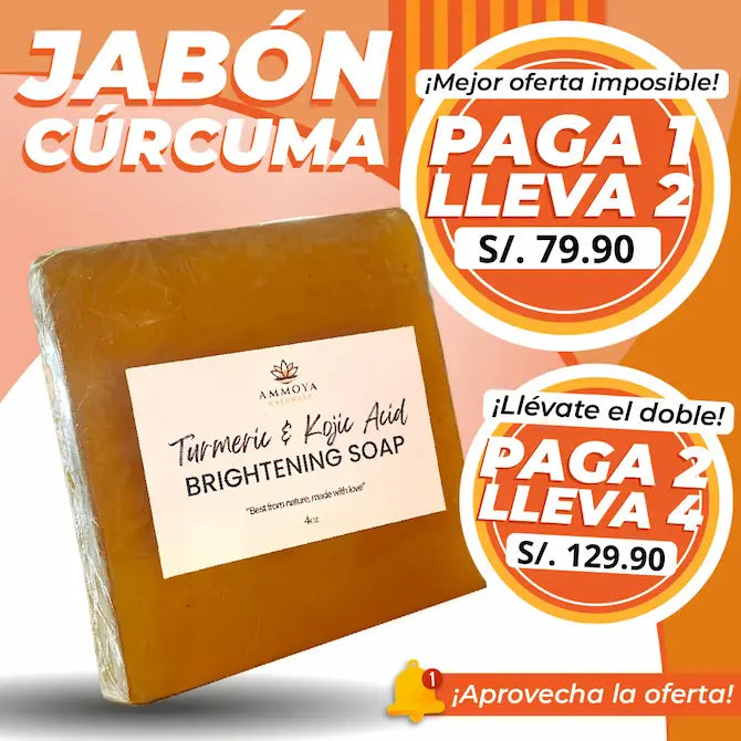 AMOYA™ Jabón de curcuma que elimina manchas oscuras y acné
