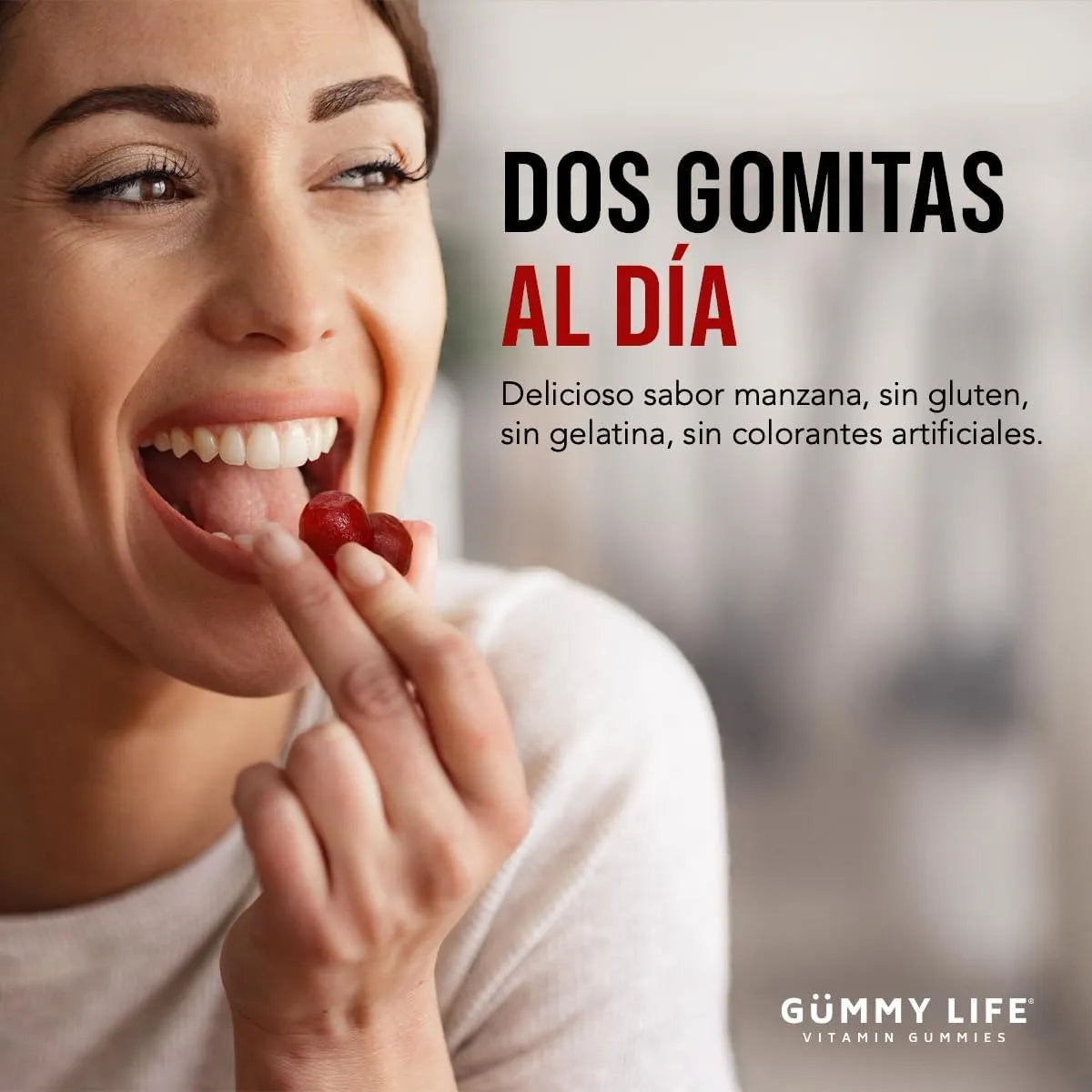 GUMMY LIFE, VINAGRE DE MANZANA ®: ¡Logra un abdomen plano y desinflamado en solo 4 semanas!