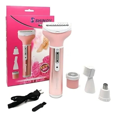 Depiladora Trimmer 4 en 1: Evita irritación y pelos encarnados
