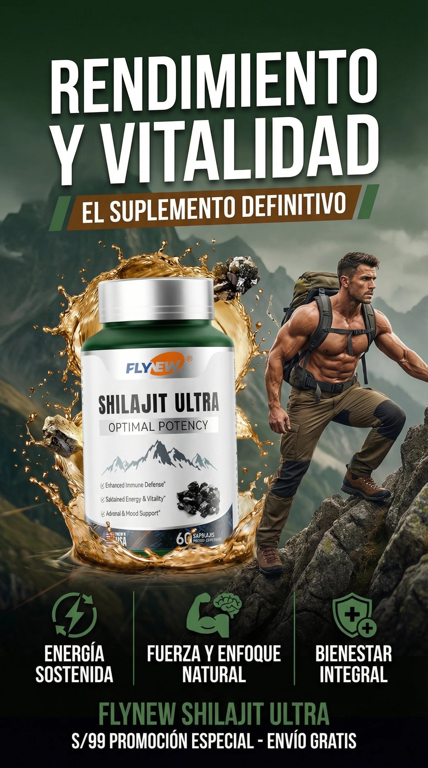 ¡OFERTA 2X1! SHILAJIT ULTRA® El secreto de los africanos para aumentar el tamaño