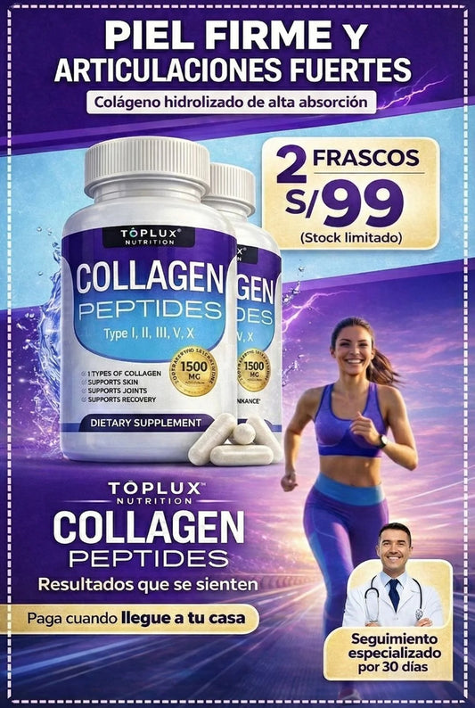 ¡OFERTA 2X1! COLLAGEN PEPTIDES® El secreto para una piel más firme y articulaciones sin dolor