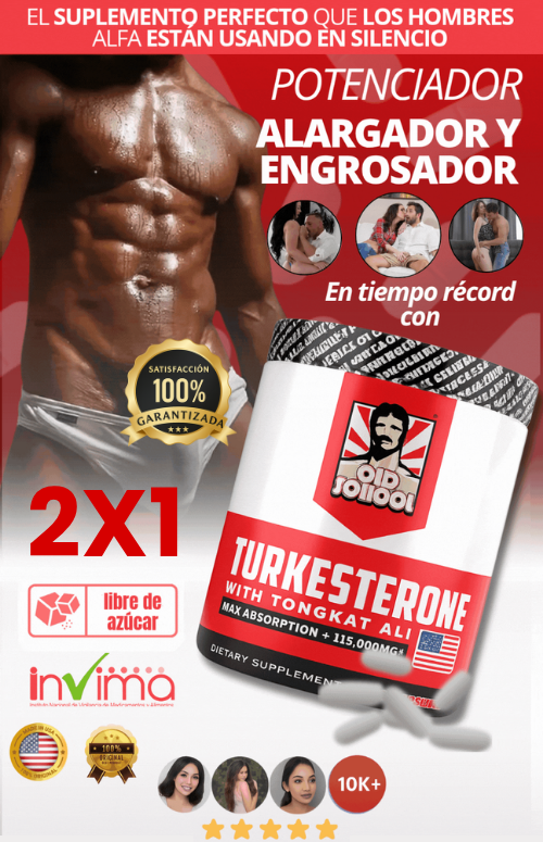 ¡OFERTA 2X1! TURKESTERONE® Cápsulas de Ajuga Turkestanica con Tongkat Ali para incrementar la Fuerza y Vitalidad Masculina